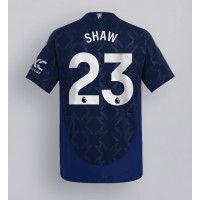 Maglie da calcio Manchester United Luke Shaw #23 Seconda Maglia 2024-25 Manica Corta